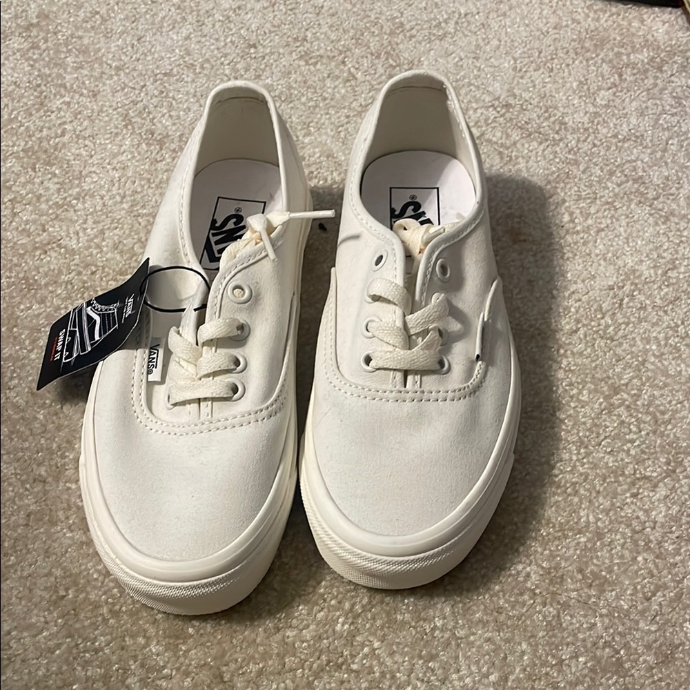 Vans White Canvas Sneakers